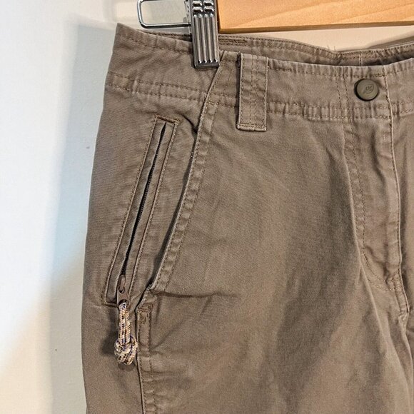 LL Bean Cargo Pants 6 Petite Womens Beige Cropped Outdoor Hiking - Picture 7 of 10